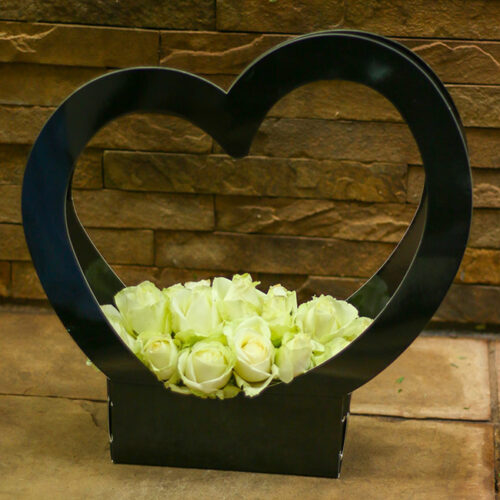 White Rose Heart
