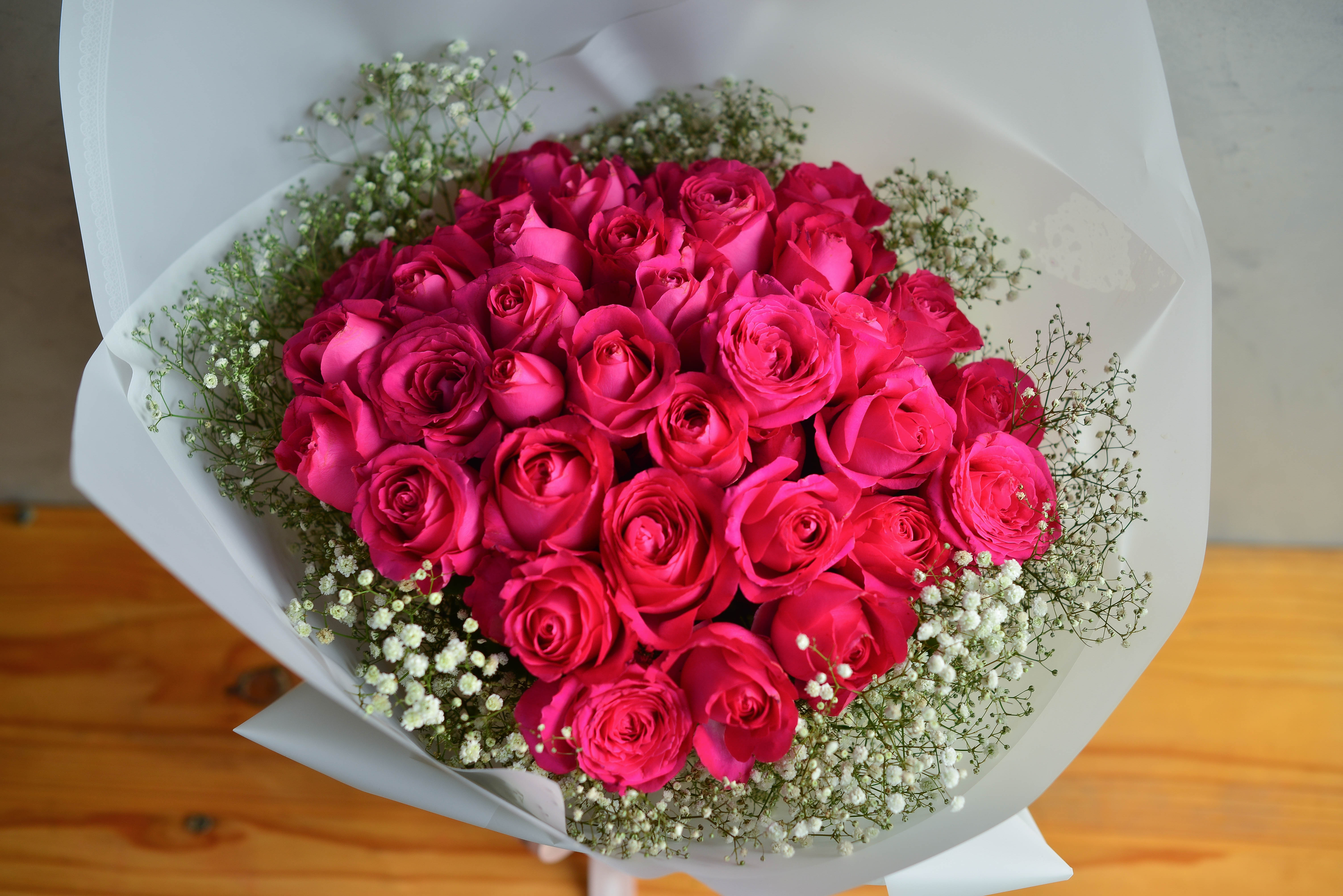 Sparkling Cerise Roses
